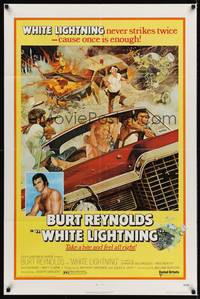 9p960 WHITE LIGHTNING 1sh '73 moonshine bootlegger Burt Reynolds!