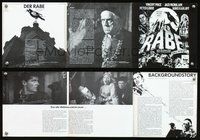 9r324 RAVEN Austrian program '63 different artwork of Boris Karloff, Vincent Price & Peter Lorre!