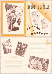 9r507 LOST IN A HAREM Danish program '44 Bud Abbott & Lou Costello, great different images!