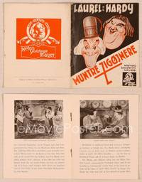 9r478 BOHEMIAN GIRL Danish program '36 Stan Laurel & Oliver Hardy as gypsies, different art!