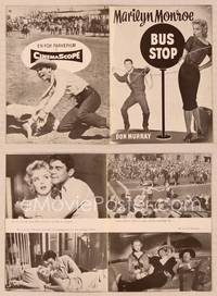 9r480 BUS STOP Danish program '58 different images of cowboy Don Murray & sexy Marilyn Monroe!