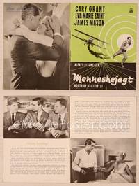 9r512 NORTH BY NORTHWEST Danish program R1960s Cary Grant, Eva Marie Saint, Alfred Hitchcock classic!