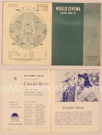9r513 NORTH WEST MOUNTED POLICE Danish program '46 Cecil B. DeMille, Gary Cooper, Madeleine Carroll