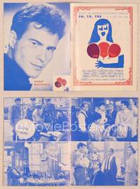 9r516 ONE TWO THREE Danish program '62 Billy Wilder, James Cagney, Saul Bass art of girl w/balloons!
