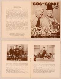 9r515 OLIVER THE EIGHTH Danish program '34 Stan Laurel & Oliver Hardy parody of Henry VIII!