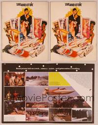 9r352 LIVE & LET DIE English program '73 art of Roger Moore as James Bond by Robert McGinnis!