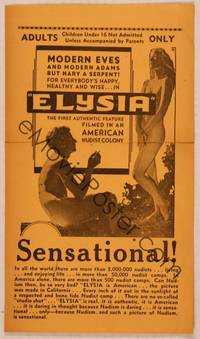 9r082 ELYSIA herald '34 sexy image, a rare and tender love story actually filmed at a nature camp!