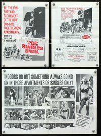 9r087 FOR SINGLES ONLY herald '68 all the excitement of the new boy-girl togetherness apartments!