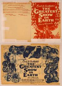 9r092 GREATEST SHOW ON EARTH herald '52 Cecil B. DeMille classic,Charlton Heston, James Stewart