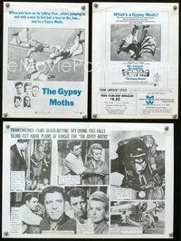 9r094 GYPSY MOTHS herald '69 Burt Lancaster, John Frankenheimer, cool sky diving image!