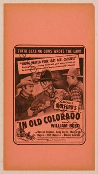 9r100 IN OLD COLORADO herald '41 close up of William Boyd caught between two bad guys!