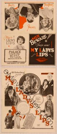 9r117 MY LADY'S LIPS herald '25 many wonderful images of pretty Clara Bow!