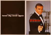 9r626 NEVER SAY NEVER AGAIN Japanese program '83 great close up of Sean Connery as James Bond!