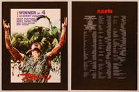9r630 PLATOON Japanese program '86 Oliver Stone, Tom Berenger, Willem Dafoe, Vietnam War!