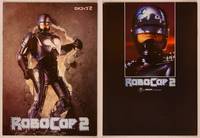 9r639 ROBOCOP 2 Japanese program '90 close up of cyborg policeman Peter Weller, sci-fi sequel!
