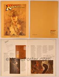 9r439 RAIDERS OF THE LOST ARK program '81 great art of adventurer Harrison Ford by Richard Amsel!
