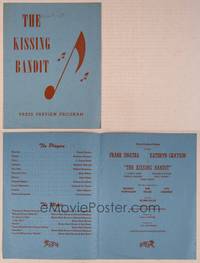 9r415 KISSING BANDIT program '48 Frank Sinatra, Kathryn Grayson, J. Carrol Naish