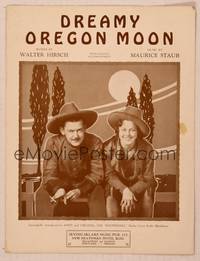 9r232 DREAMY OREGON MOON sheet music '31 Andy & Virginia, The Westerners, radio stars!