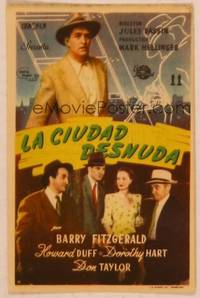 9r188 NAKED CITY Spanish herald '47 Jules Dassin & Mark Hellinger's New York film noir classic!