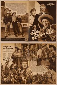 9s147 FURIES German program '51 Barbara Stanwyck, Wendell Corey, Walter Huston, different!