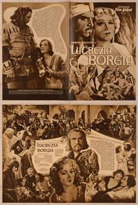 9s156 LUCREZIA BORGIA German program '51 Abel Gance, Edwige Feuillere in the title role!