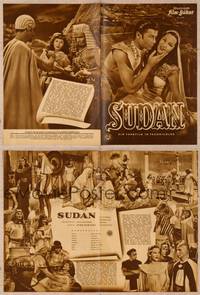9s171 SUDAN German program '51 sexy Maria Montez, Jon Hall, Turhan Bey, different images!