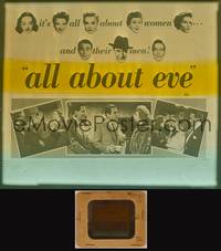 9s081 ALL ABOUT EVE glass slide '50 Bette Davis & Anne Baxter classic, Marilyn Monroe shown!