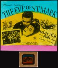 9s100 EVE OF ST. MARK glass slide '44 lovers Anne Baxter & William Eythe are separated by WWII!