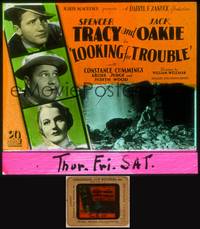 9s117 LOOKING FOR TROUBLE glass slide '34 Spencer Tracy, Jack Oakie, Constance Cummings, Wellman