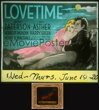 9s119 LOVETIME glass slide '34 art of Nils Asther as Franz Schubert with Pat Paterson!