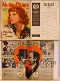 9s037 MOTION PICTURE magazine February 1938, wonderful art of Katharine Hepburn by Alice Mozert!