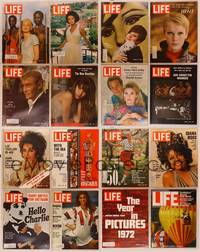 9s016 LOT OF LIFE MAGAZINES 16 magazines July 1964 to October 1978, Sophia, Liz, Chaplin + more!
