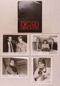 9s197 DEAD RINGERS presskit '88 Jeremy Irons & Genevieve Bujold, directed by David Cronenberg!
