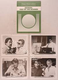 9s201 GUYANA CULT OF THE DAMNED presskit '80 Jim Jones biography, Stuart Whitman, Gene Barry