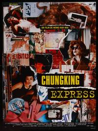 9t588 CHUNGKING EXPRESS French 23x32 '94 Kar Wai's Chong qing sen lin, cool collage art!