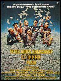 9t476 BRINK'S JOB French 17x21 '78 art of Peter Falk & Peter Boyle, directed by William Friedkin!