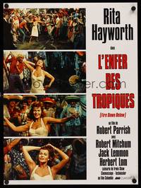 9t494 FIRE DOWN BELOW French 15x21 R80s many images of sexy dancing Rita Hayworth!
