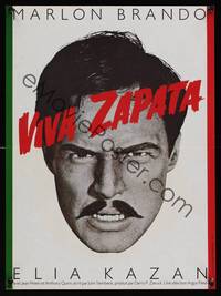 9t570 VIVA ZAPATA French 15x21 R80s cool close-up of Marlon Brando, from John Steinbeck!