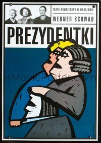 9t142 HOLY MOTHERS Polish 27x38 '01 Prezydentki, Miroslaw Adamczyk art!