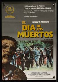 9t253 DAY OF THE DEAD Spanish '87 George Romero's Night of the Living Dead zombie horror sequel!