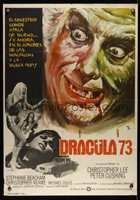 9t256 DRACULA A.D. 1972 Spanish '72 Hammer, cool MCP artwork of vampire Christopher Lee!