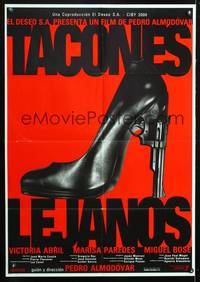 9t270 HIGH HEELS Spanish '91 Pedro Almodovar's Tacones lejanos, pistol-heeled shoe!