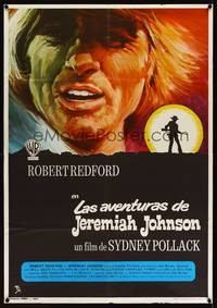 9t280 JEREMIAH JOHNSON Spanish '72 cool MCP art of Robert Redford, directed by Sydney Pollack!