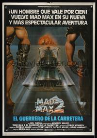 9t296 MAD MAX 2: THE ROAD WARRIOR Spanish '82 Mel Gibson returns as Mad Max, art by Obrero!