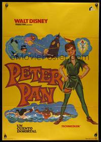 9t309 PETER PAN Spanish R77 Walt Disney animated cartoon fantasy classic, cool art!
