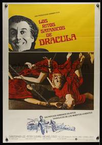 9t315 SATANIC RITES OF DRACULA Spanish '78 Christopher Lee, Count Dracula & his Vampire Brides!