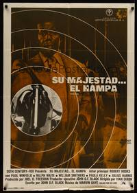 9t330 TROUBLE MAN Spanish '73 Montalban art of Robert Hooks, one cat who plays like an army!