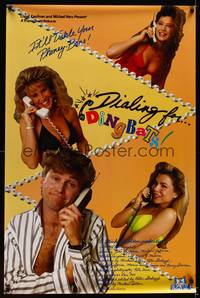 9v095 DIALING FOR DINGBATS 1sh '90 Peter Slodqyk's wacky phone comedy from Troma!