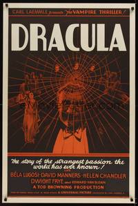 9v001 DRACULA S2 recreation 1sh 1999 you get the Bela Lugosi poster that fooled the experts!
