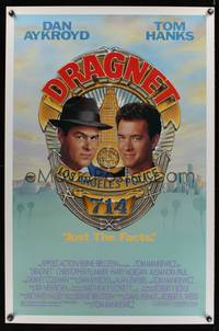 9v106 DRAGNET 1sh '87 Dan Aykroyd as detective Joe Friday with Tom Hanks, art by McGinty!